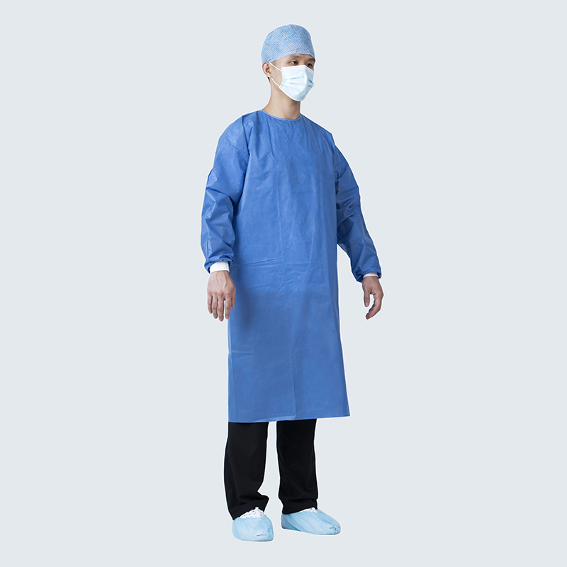 瑞康仙桃工厂可定制热合SMMS无纺布一次性反穿隔离衣三级手术服