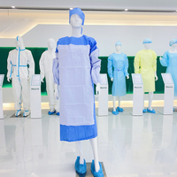 瑞康一次性无纺布全身连体蓝色热合加强型四级手术服跨境品质