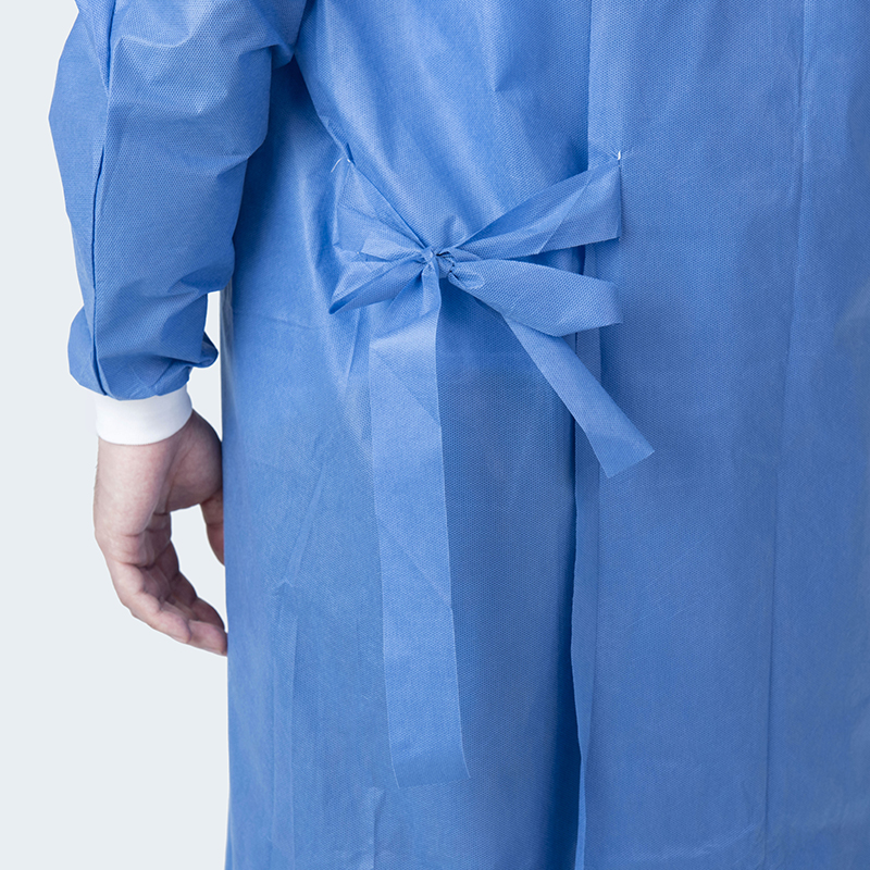 瑞康仙桃工厂可定制热合SMMS无纺布一次性反穿隔离衣三级手术服